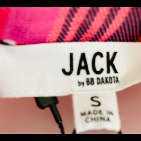 NWT - Jack by Bb Dakota Cherry Red Shirt Chiffon Dress. Size Small NWT - Picture 10 of 14